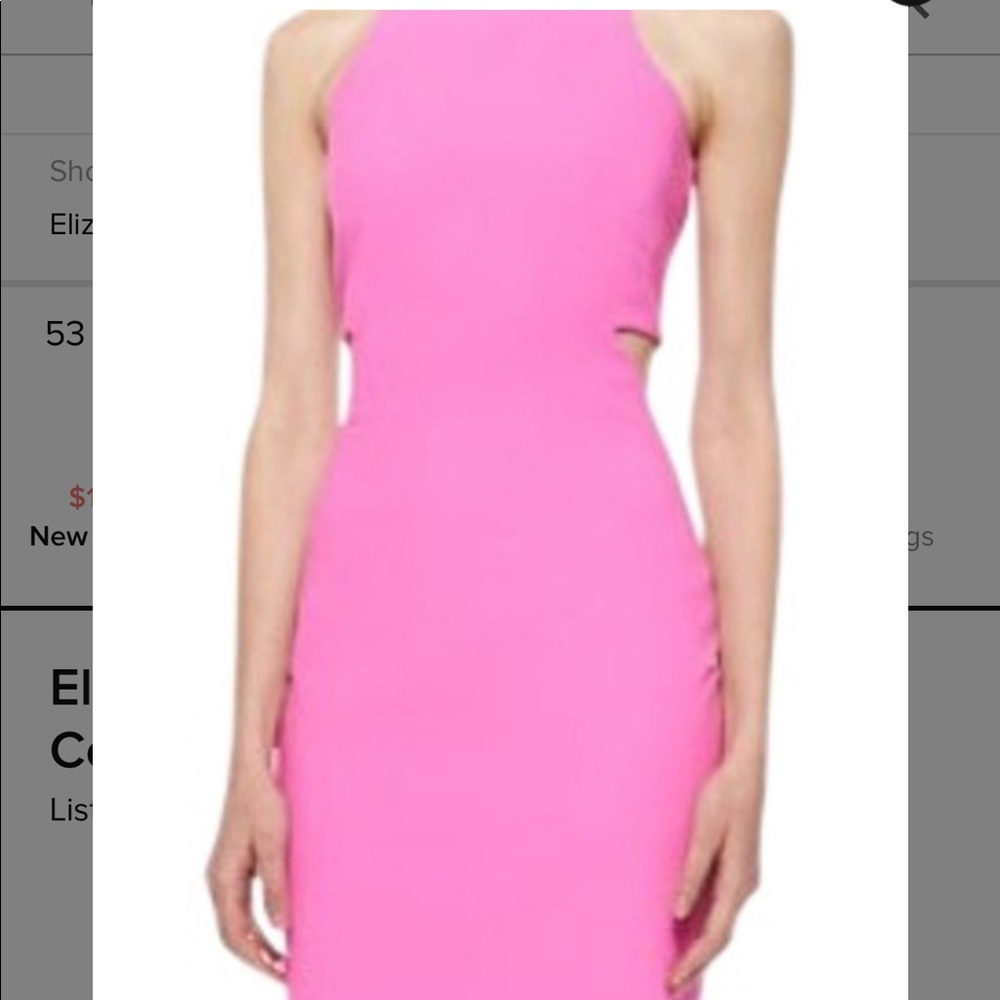 Elizabeth and James Pink Lela Cocktail Dress